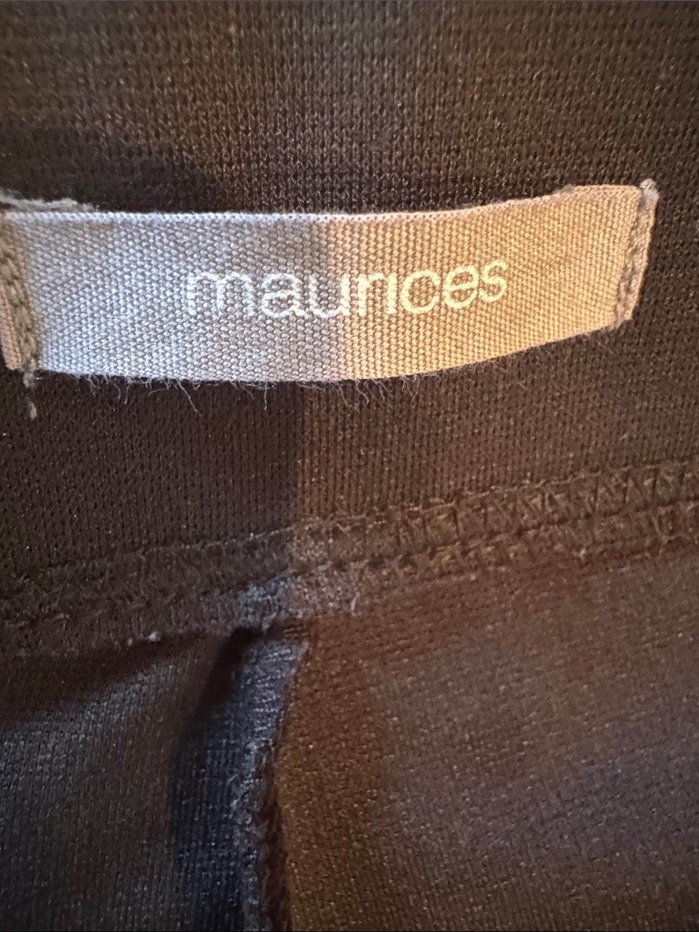 Maurices Black Ponte Knit Cropped Tapered Pants Size L - Picture 5 of 8